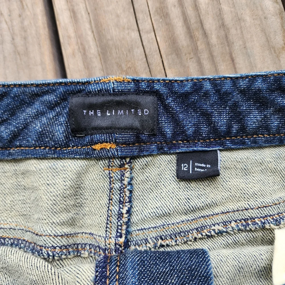 The Limited Beaded Y2K Boho Denim Jean Mini Skirt